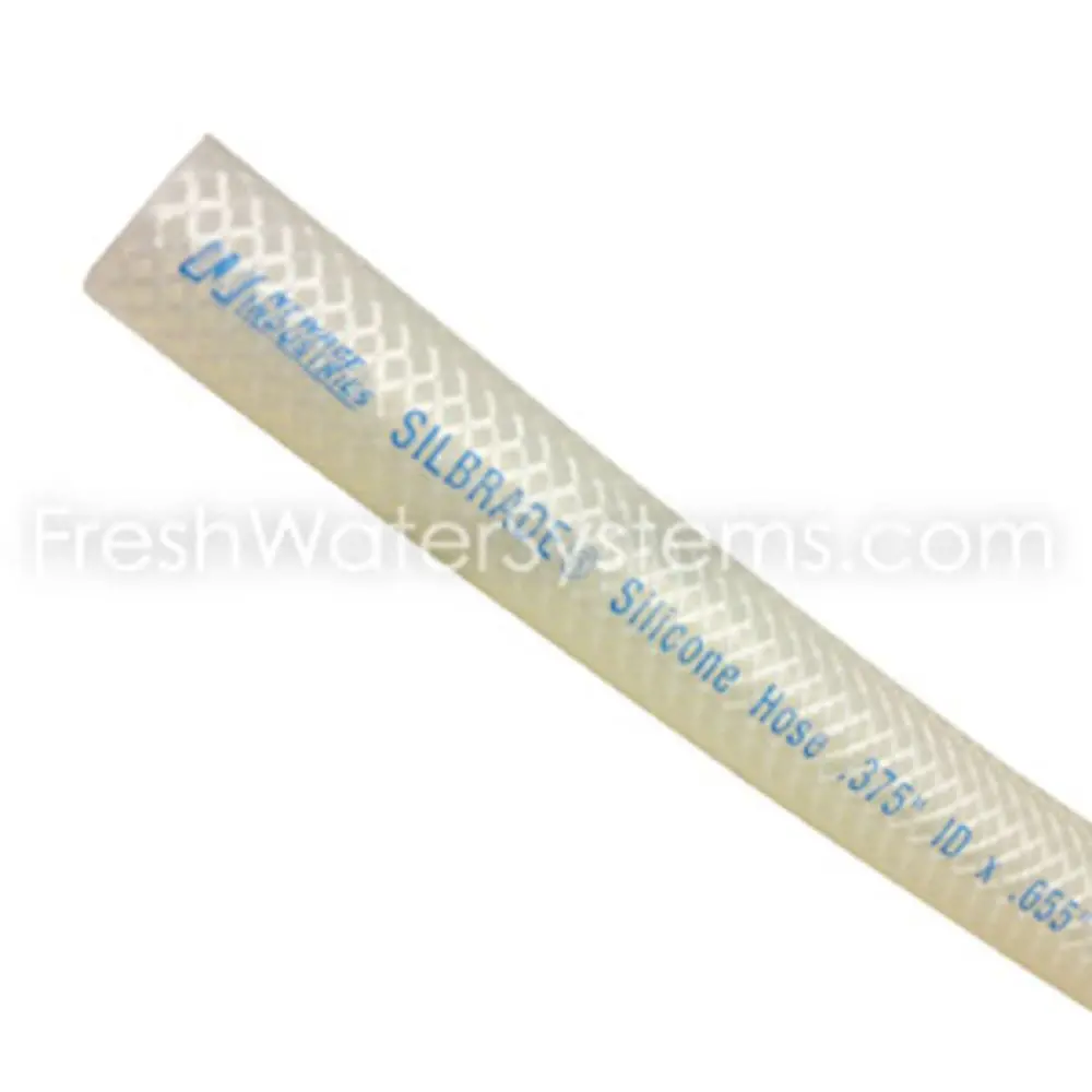 Silbrade Braid Reinforced Silicone Tubing 5/16 Id X .592 Od X 1' 2