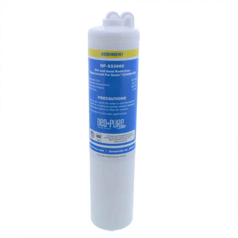 Oasis® Replacement 033660-001 Quick Change Sediment Prefilter Yellow By Neo-Pure 1