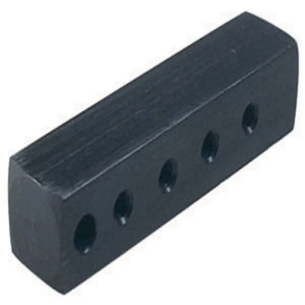 32M4 10-32 Threaded 4 Port Anodized Aluminum Manifold 1