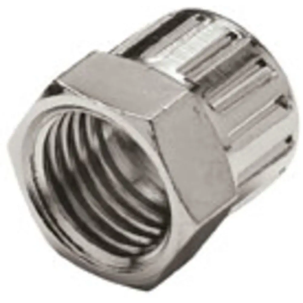 1/4" Ptf Chrome-Plated Brass Nut 1