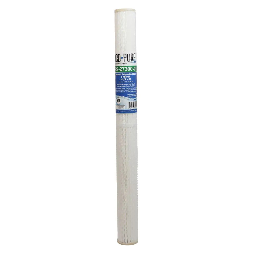 Neo-Pure Ps-27300-01 30" High Efficiency Pleated Filter 1 Micron 1