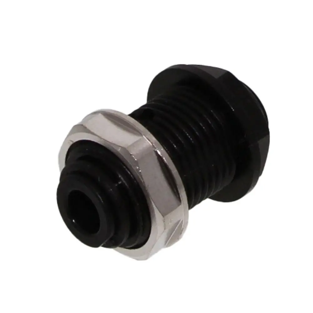 John Guest Bulkhead Connector Black Acetal - 8Mm X 8Mm 1