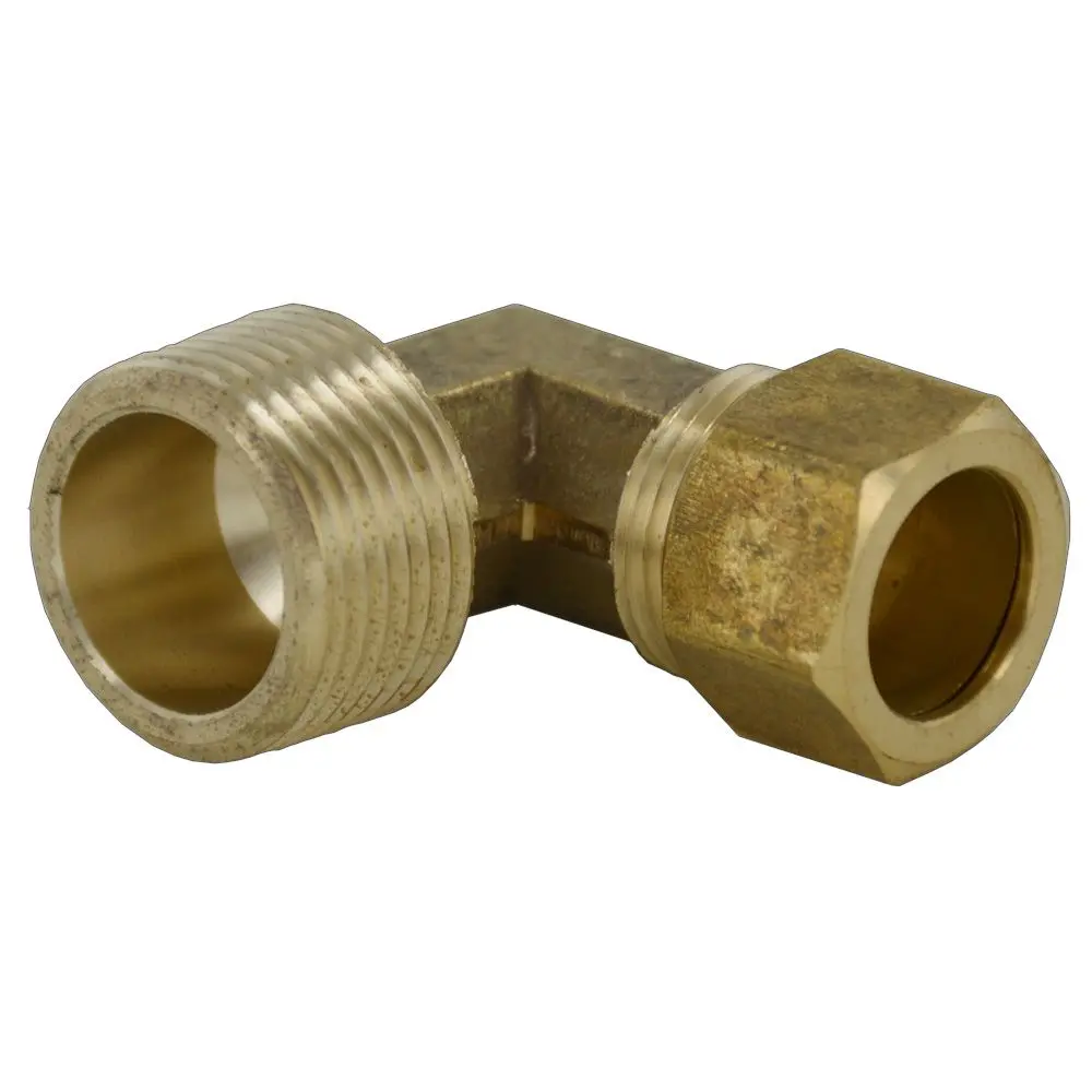 Brass Compression Elbow - 5/8 Compression X 3/4 Mpt 1