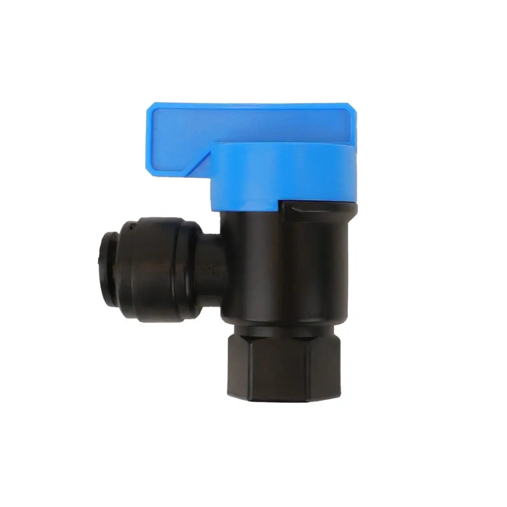 Neofit - Acetal Black Tank Valve Female Elbow 1/4" Fpt X 3/8" Tube 1