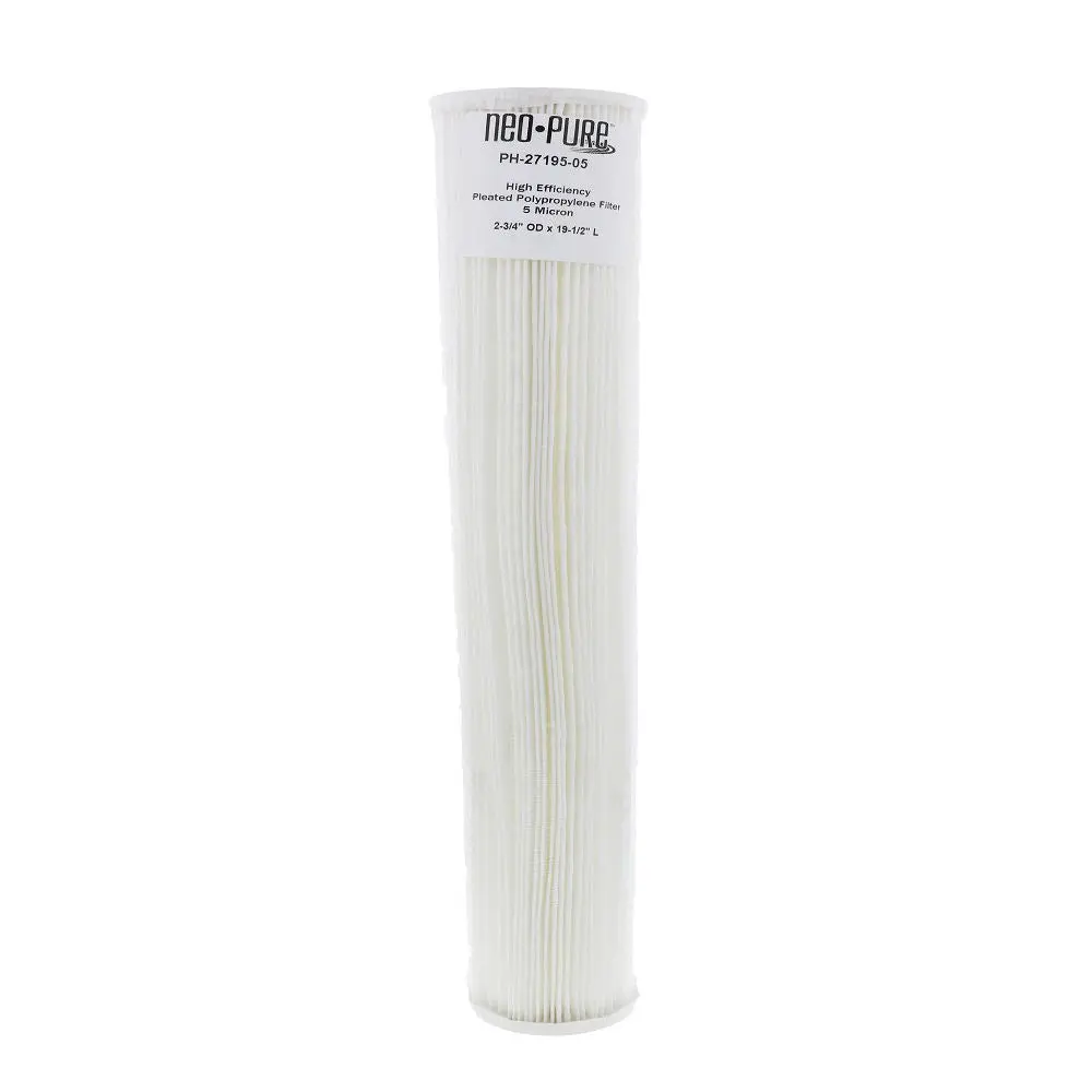 Neo-Pure Ph-27195-05 19-1/2" High Efficiency Pleated Filter 5 Micron 2