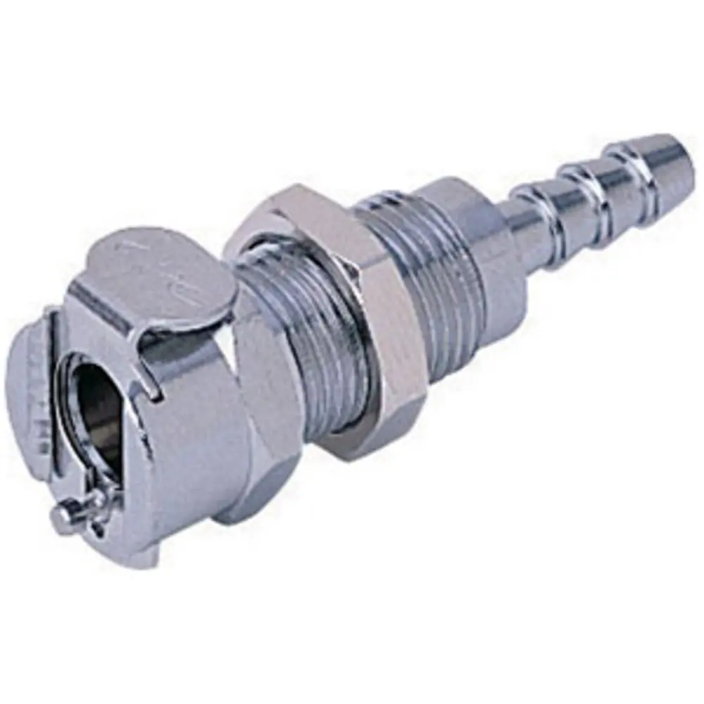 Mc1603 Panel Mount Hose Barb Coupling Body 3/16 Id Barb 1