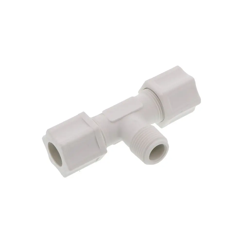 Jaco 60-8-6-P-Pg Polypropylene Male Branch Tee 1/2 Od Tube X 3/8 Mpt 1