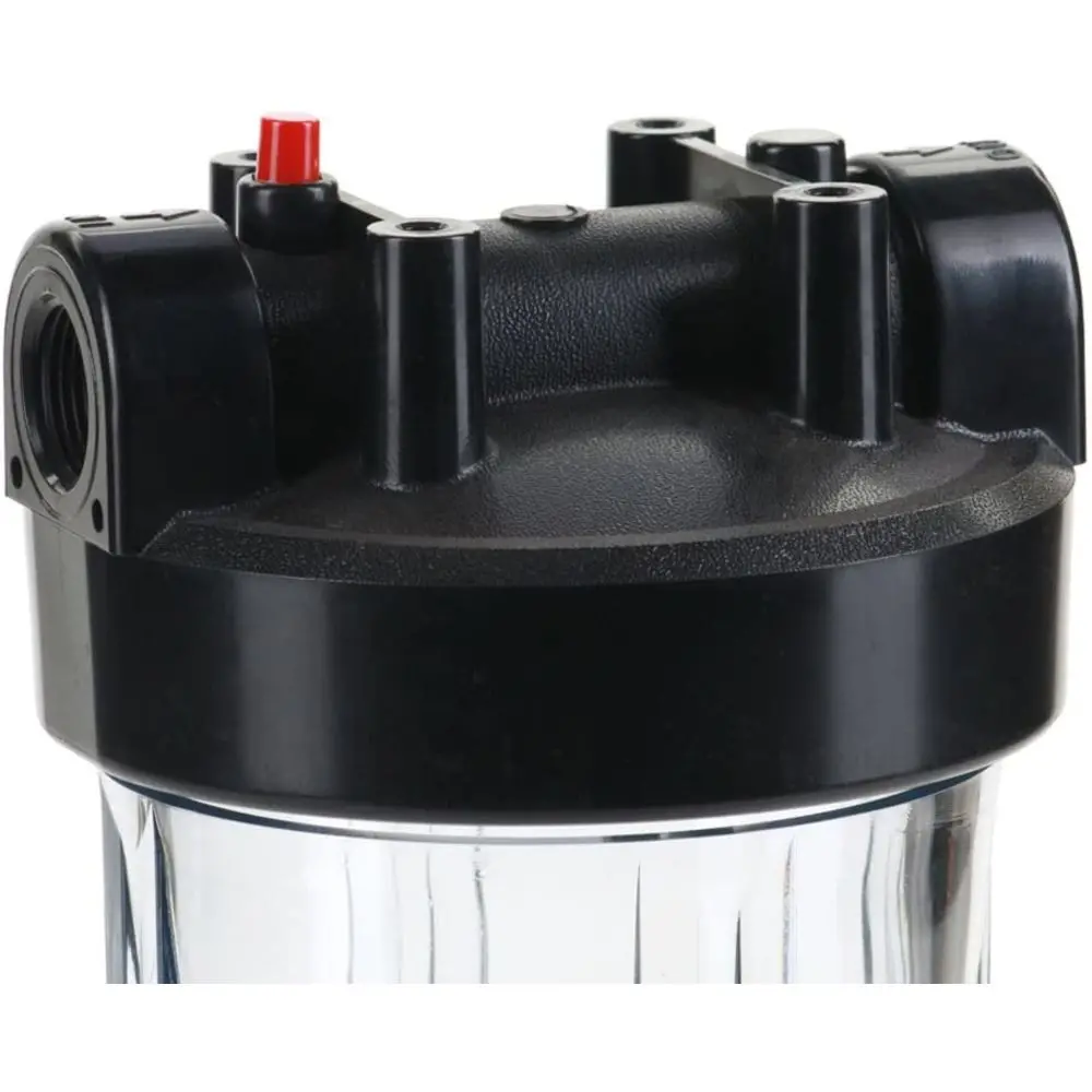 Hf45-10Clbk10pr Water Filter Housing 10" - 1" Ports, Clear Body W/Pr 2