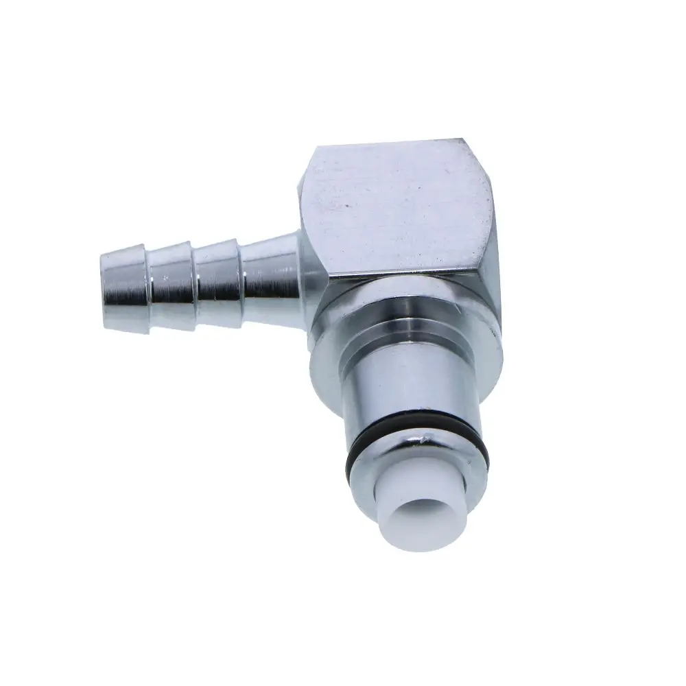 Lcd23004v Valved Elbow Hose Barb Coupling Insert 1/4 Id Barb Fkm (Viton) O-Rings 2