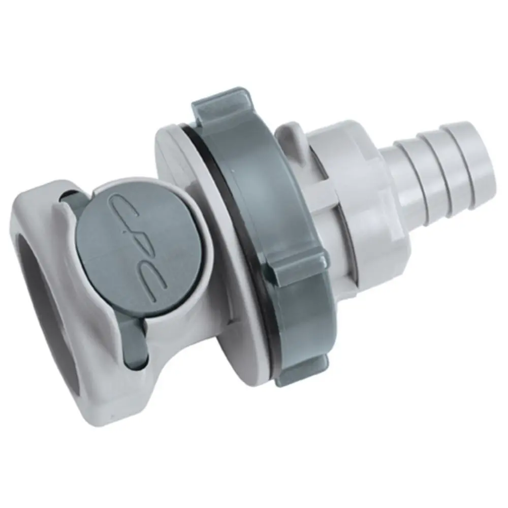 60300 Nsf Valved Panel Mount Hose Barb Coupling Body 1/2 Id Barb 1
