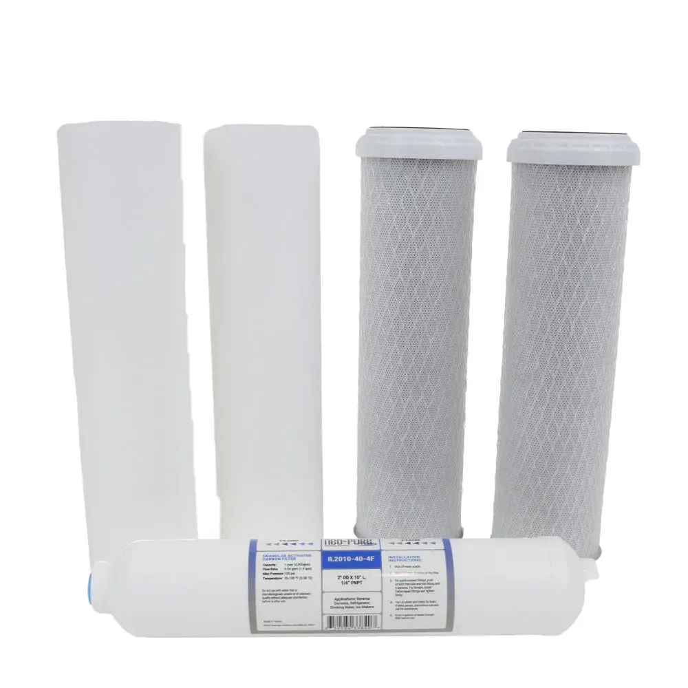 Pentek Ro-2500 And Ro-2550 Ro System Replacement Prefilter And Postfilter Kit Compatible With Vertex Green Machine Pt-4G And Pt-4Gs 1