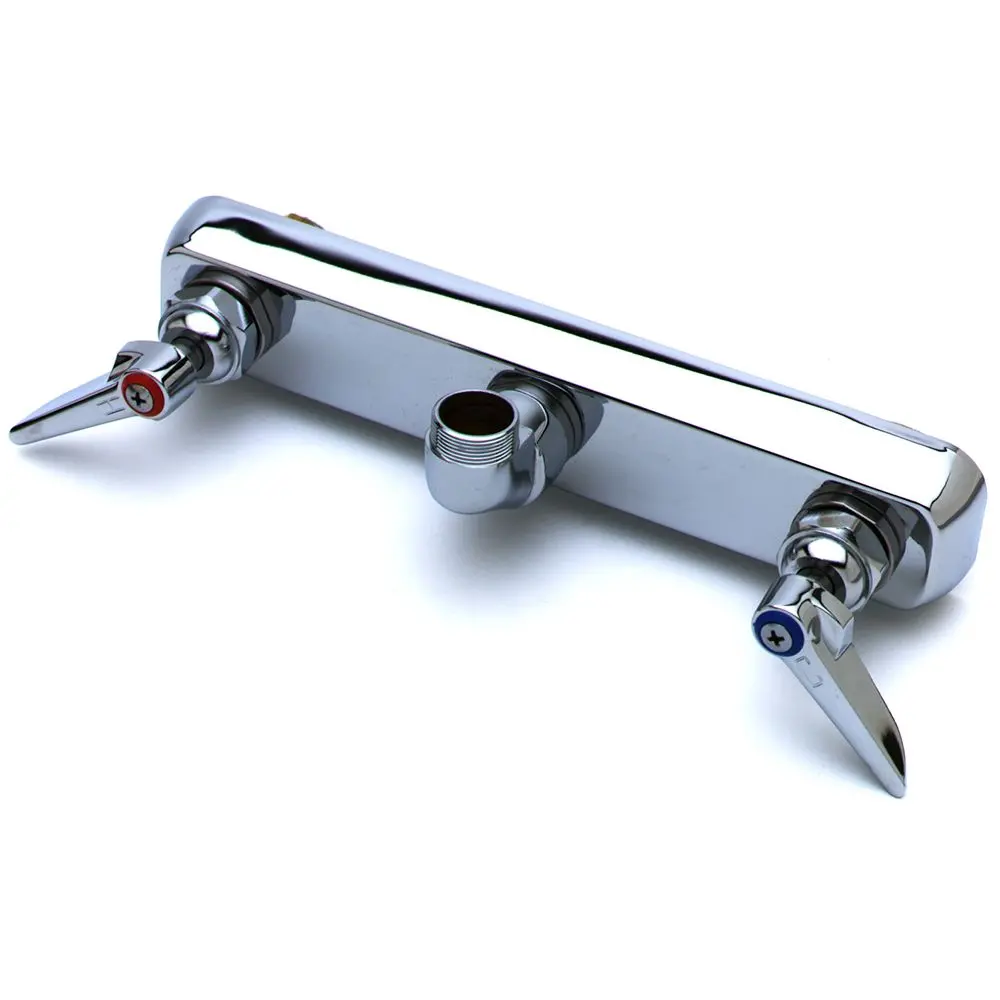 T&S Brass B-1125-Ln Wall Mounted Workboard Faucet With 8" Centers, Without Nozzel 1