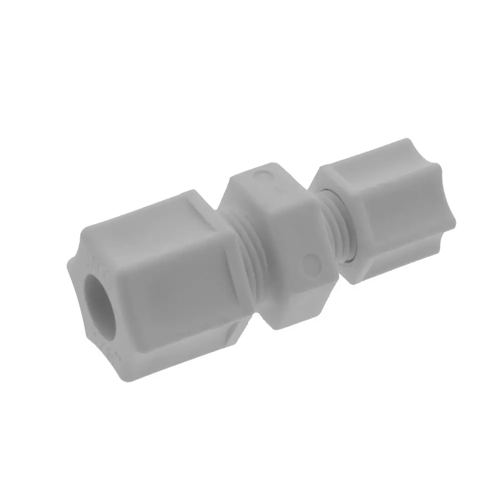 Jaco 15-6-4-P-O Polypropylene Reducing Union 3/8 Od Tube X 1/4 Od Tube 1