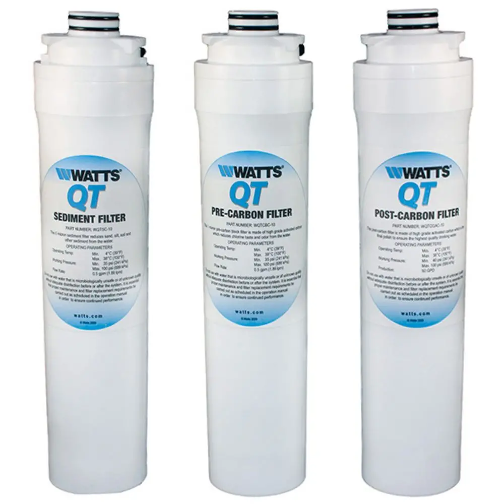 Watts Wqt4ro11 Qt Quick Twist Ro Annual Replacement Filter Kit 1