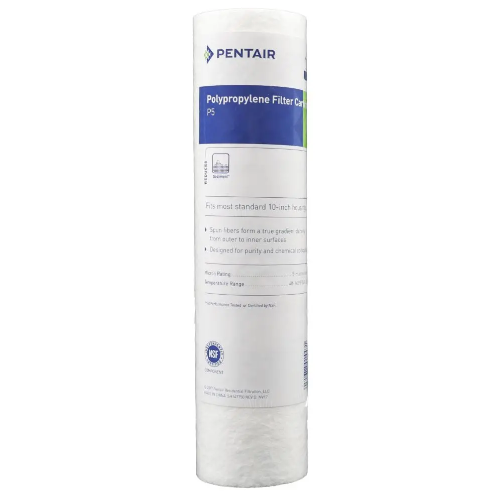 Pentek P5 9-7/8" Spun-Bonded Polypropylene Sediment Filter 5 Mic 1