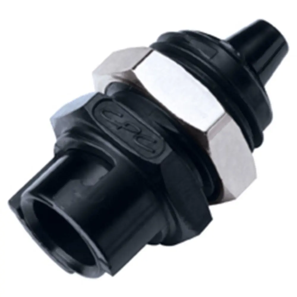 Smfpm02blk Non-Valved Panel Mount Hose Barb Coupling Body 1/8 Hose Barb 1