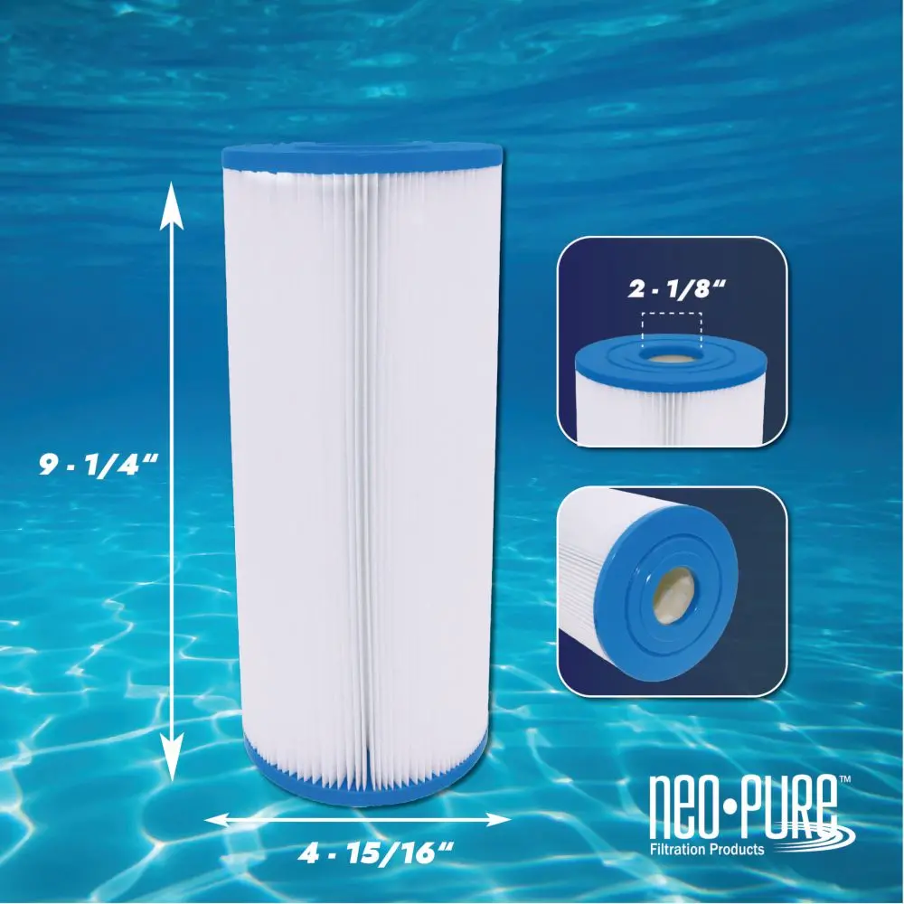 Neo-Pure Ps-4P35-Aa Pool And Spa Filter 4-15/16" X 9-1/4" 2