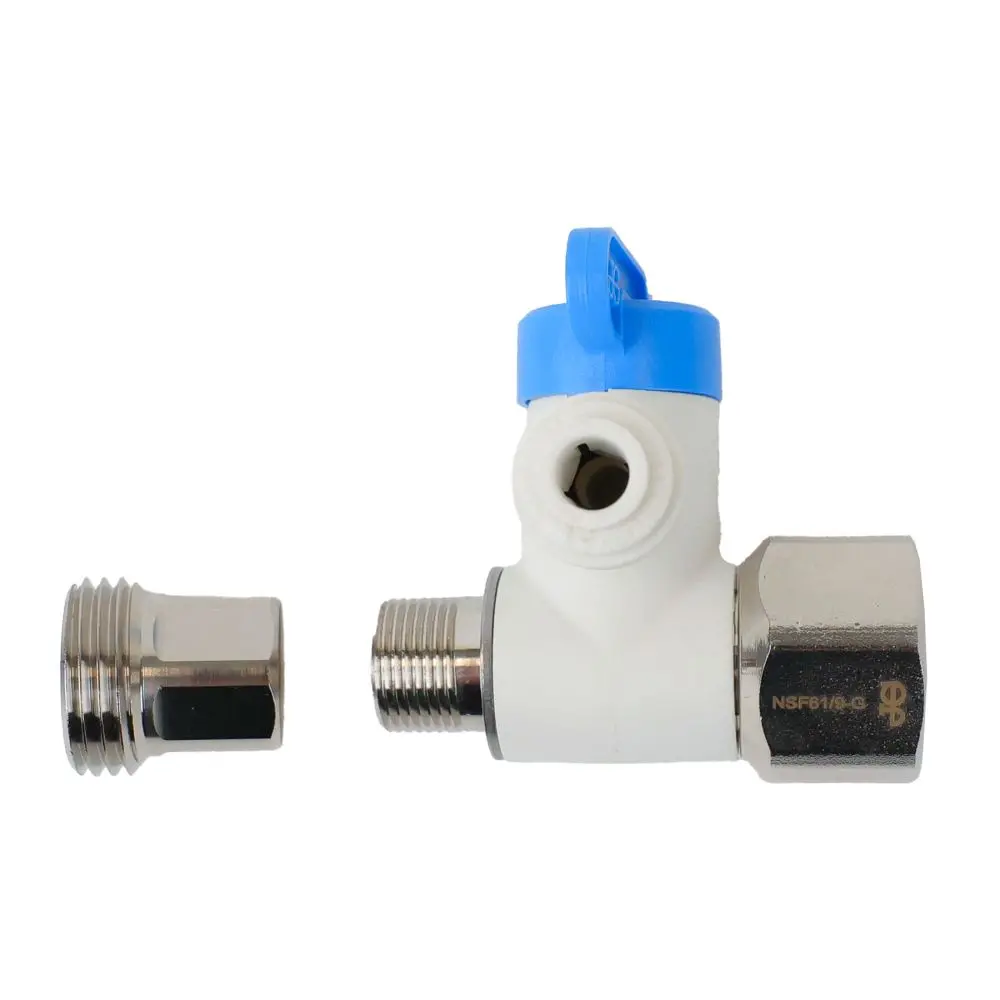 John Guest Angle Stop Adapter Valve Lead-Free - 1/2 X 3/8 X 1/4 1