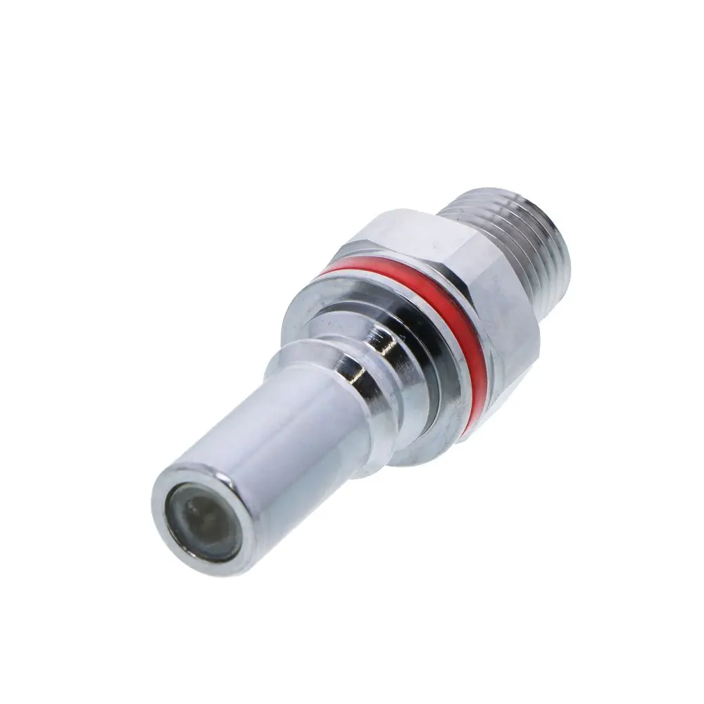Lq4d24004red Valved Pipe Thread Liquid Cooling Coupling Insert 1/4 Npt Warm Red 1