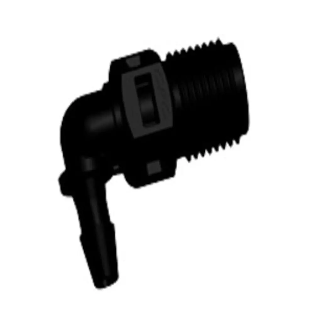 N4e431 Elbow Fitting Black Nylon 1/8 Npt X 1/8 Hb 1