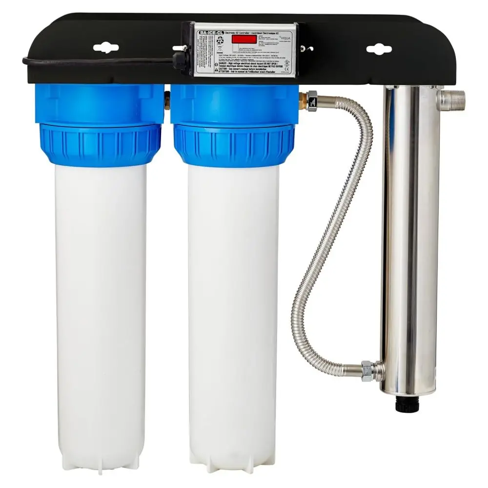 Viqua Vh410-F22 Uv Water Purification System 18 Gpm W/ 20” Sediment And Carbon Filters 1