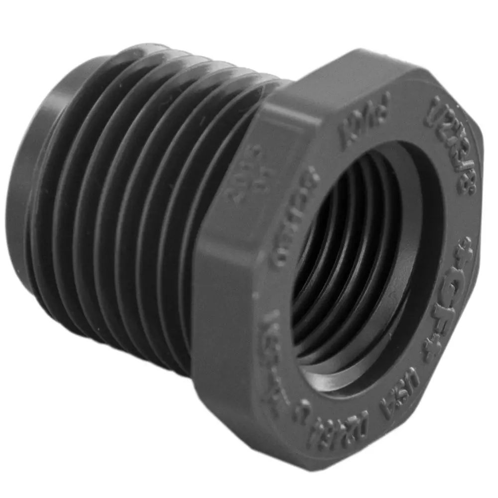 Schedule 80 Pvc Bushing 1/2" Mip X 3/8" Fip 1