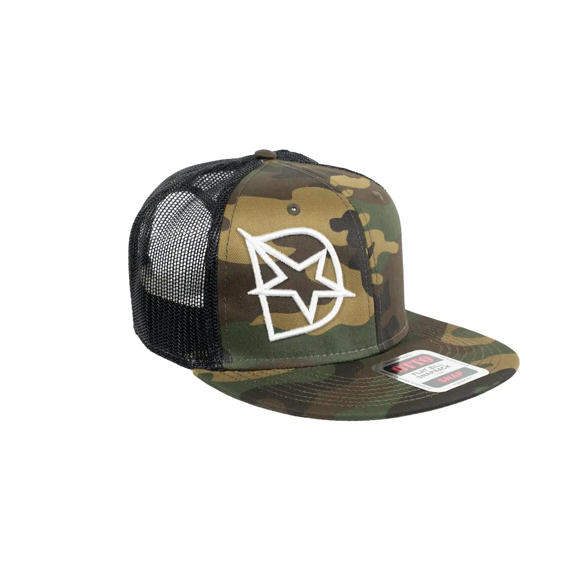 Dmaxstore D-Star Snapback Hat (White/Camo) 1