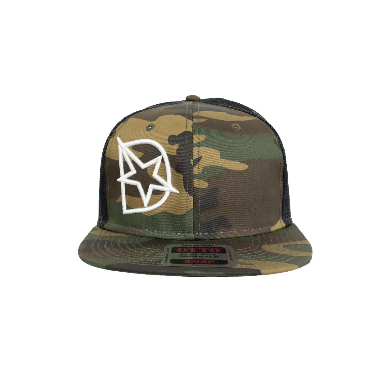 Dmaxstore D-Star Snapback Hat (White/Camo) 2