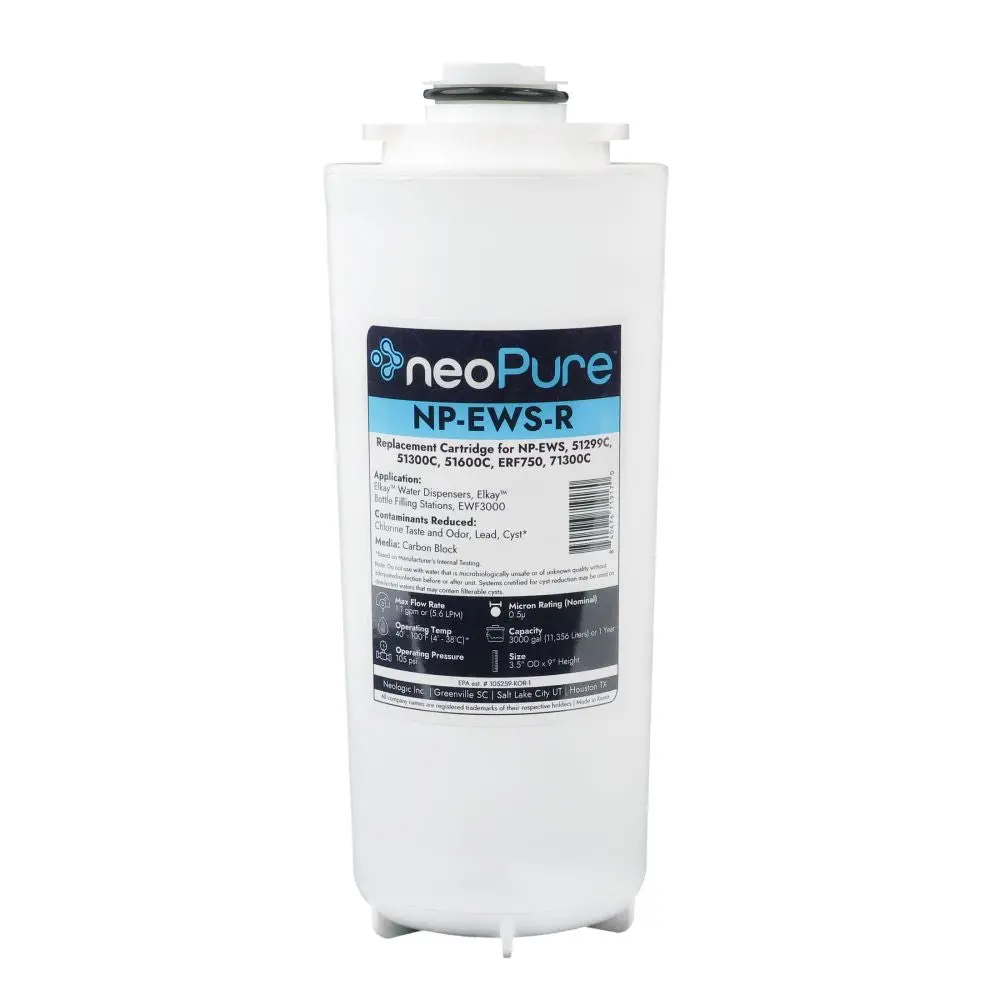 Neopure Np-Ews-R Rfid Enabled Replacement Filter Compatible To Elkay™ 51300C 1