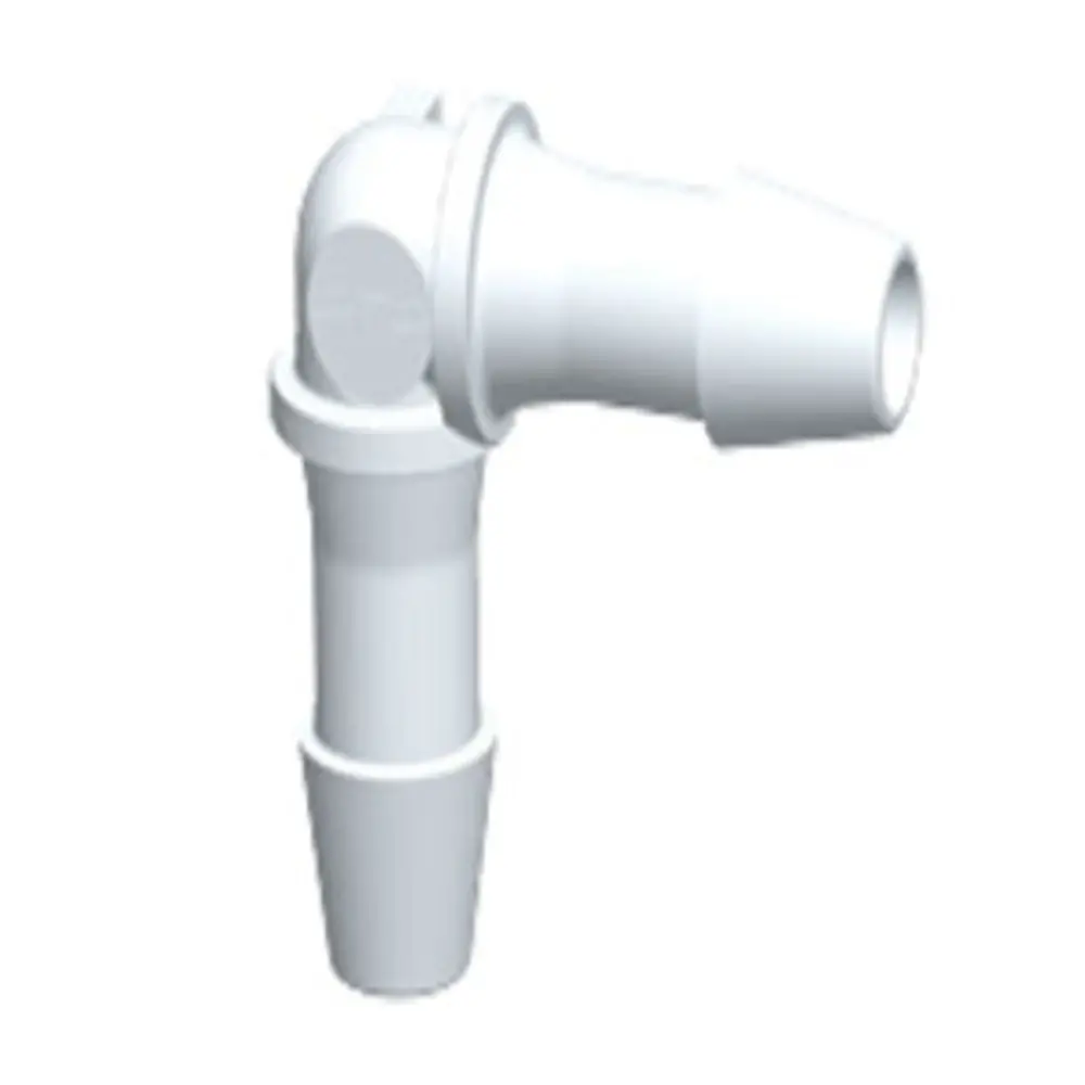 He630 Elbow Fitting White Nylon 3/16 Hb X 3/16 Hb 1