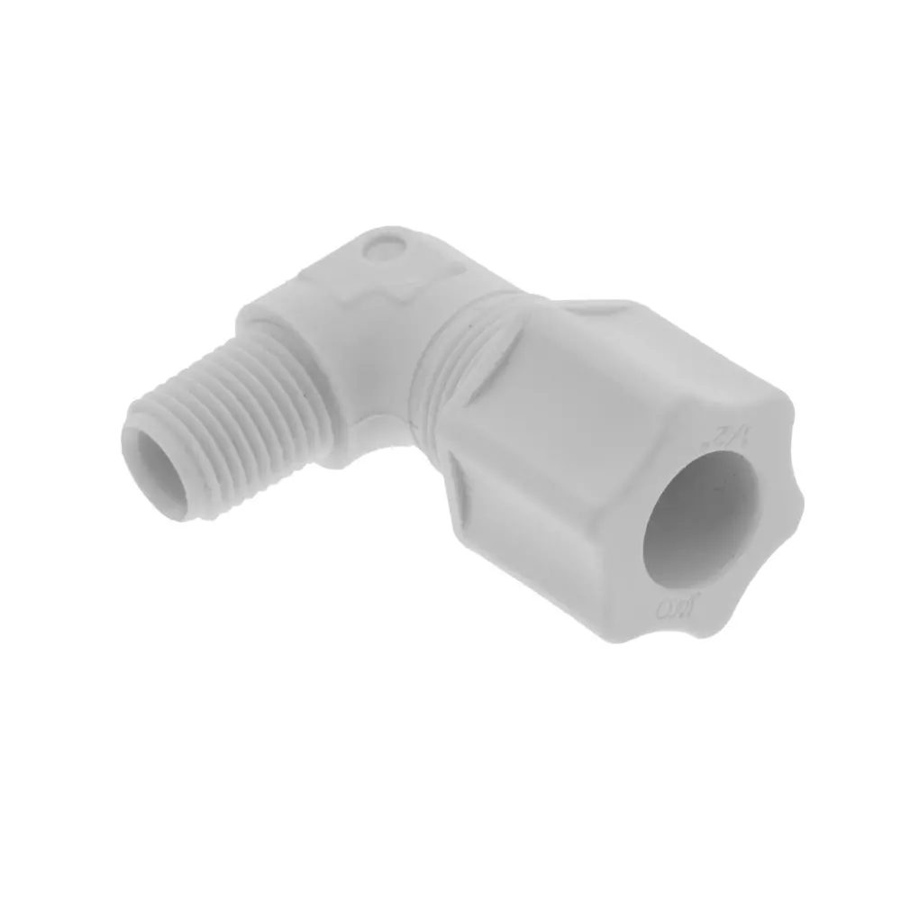 Jaco 40-8-4-P-O Polypropylene Male Elbow 1/2 Od Tube X 1/4 Mpt 1