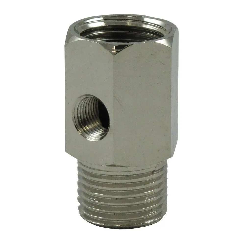 Faucet Supply Adapter With Washer 1/2 Mpt X 1/8 Fpt X 1/2 Fpt 1