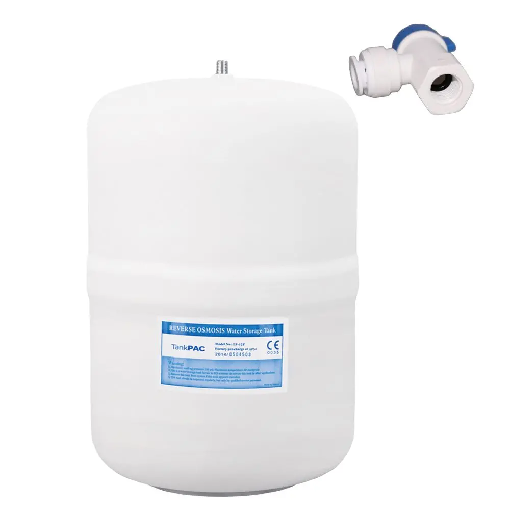 Pae Tp-12P Reverse Osmosis Plasteel Storage Tank 3.2 Gal With Tank Valve 1