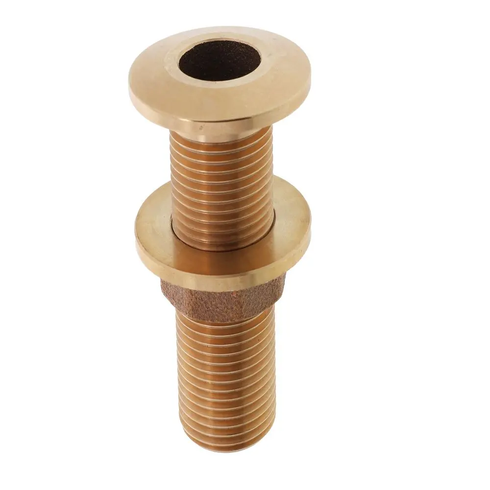 Watts Marine Bronze Thru-Hull Assy With Nut - 1" Npsm 2