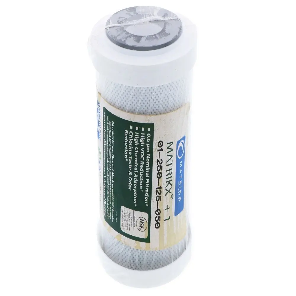 5" Filtrex Matrikx Cto Plus Carbon Block 0.6 Mic Filter 2