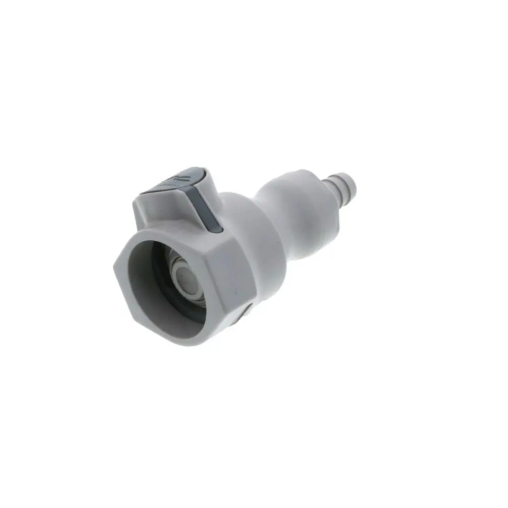 Udc Valved In-Line Hose Barb Coupling Body - 3/8 Id Barb Buna-N O-Ring 2