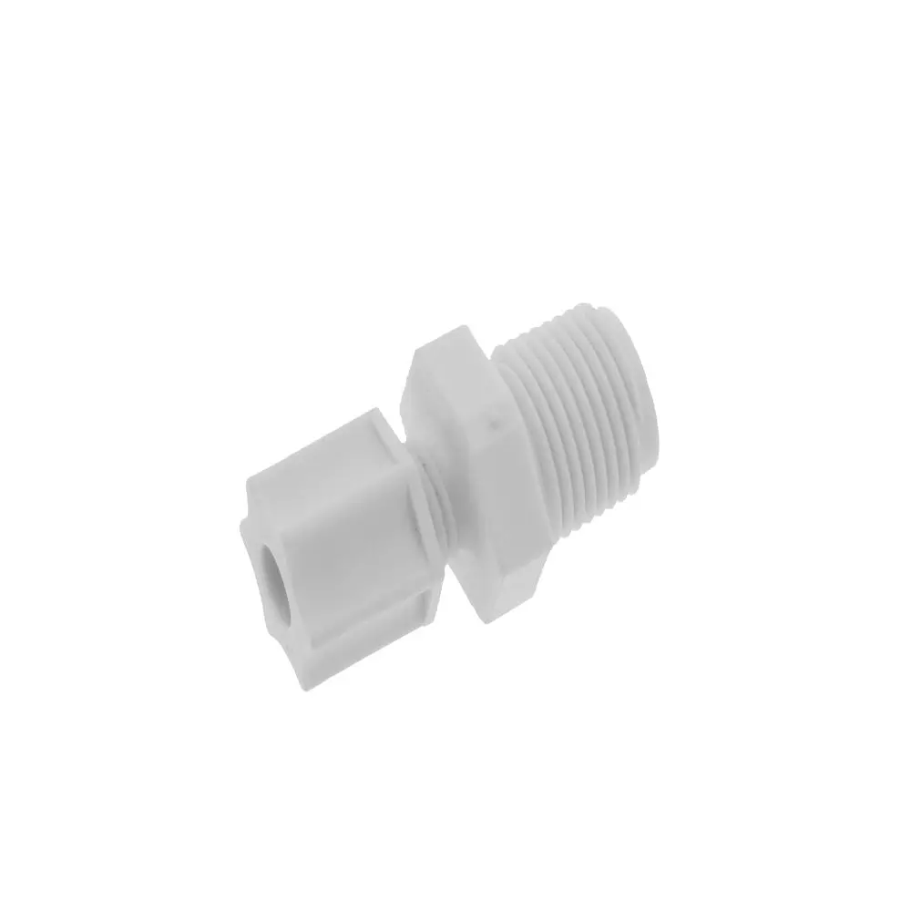 Jaco 10-4-6-P-O Polypropylene Male Connector 1/4 Od Tube X 3/8 Mpt 1