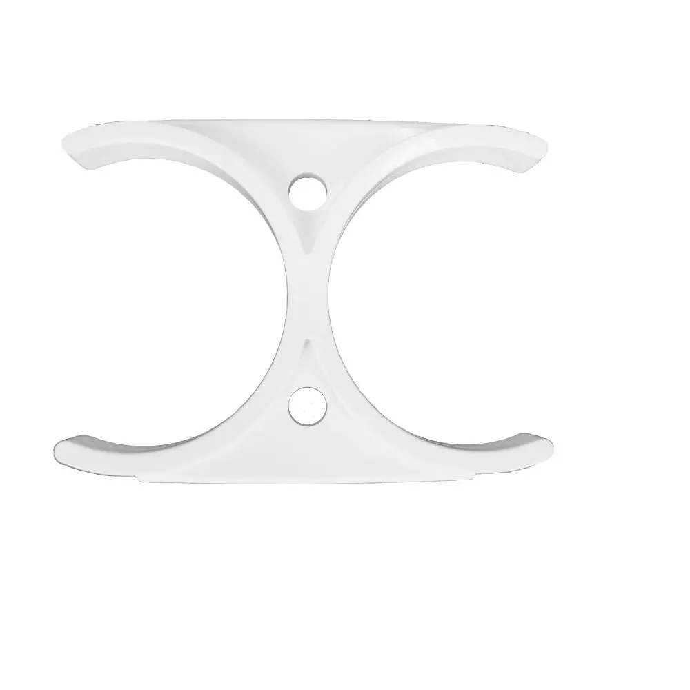 Double Clip 2.5" X 2.5" Diameter - White 1