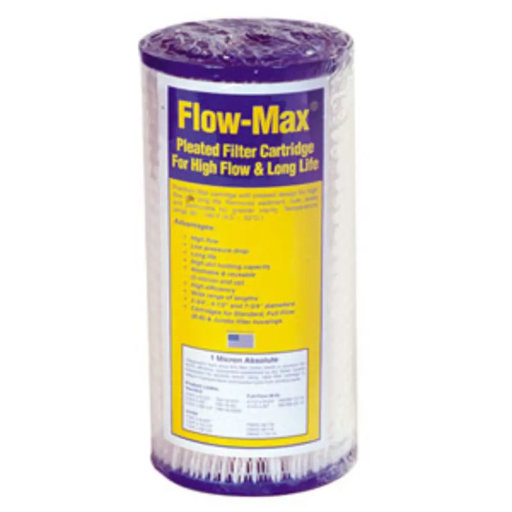 10" × 4-1/2" Bb Flow-Max Pleated - 20 Mic Filter 1