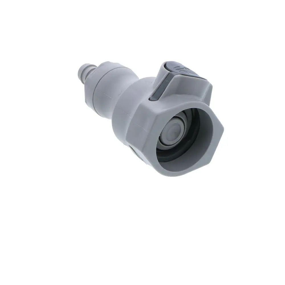 Udc Valved In-Line Hose Barb Coupling Body - 3/8 Id Barb Epdm O-Ring 3
