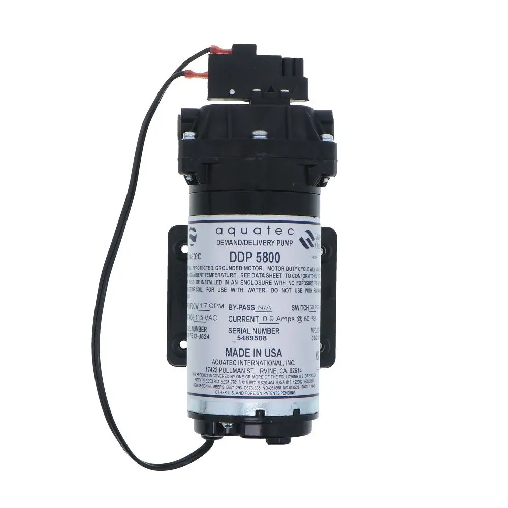 Aquatec 5853-7E12-J524 Pump 1.7 Gpm, 3/8"Jg, 115V 1