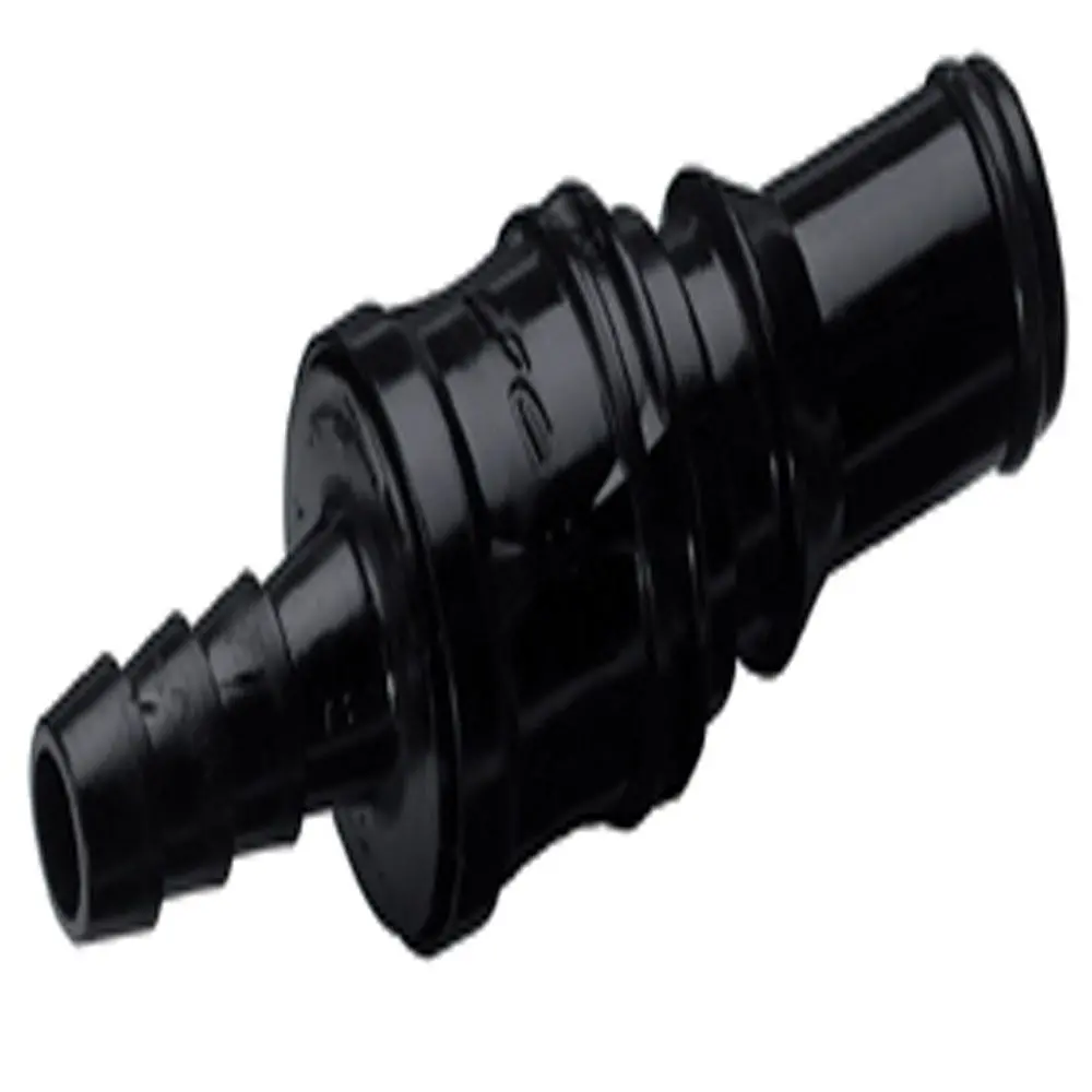 Bac22004mblk Non-Valved In-Line Hose Barb Breakaway Coupling Insert Molded Black- 1/4 Id Barb 1