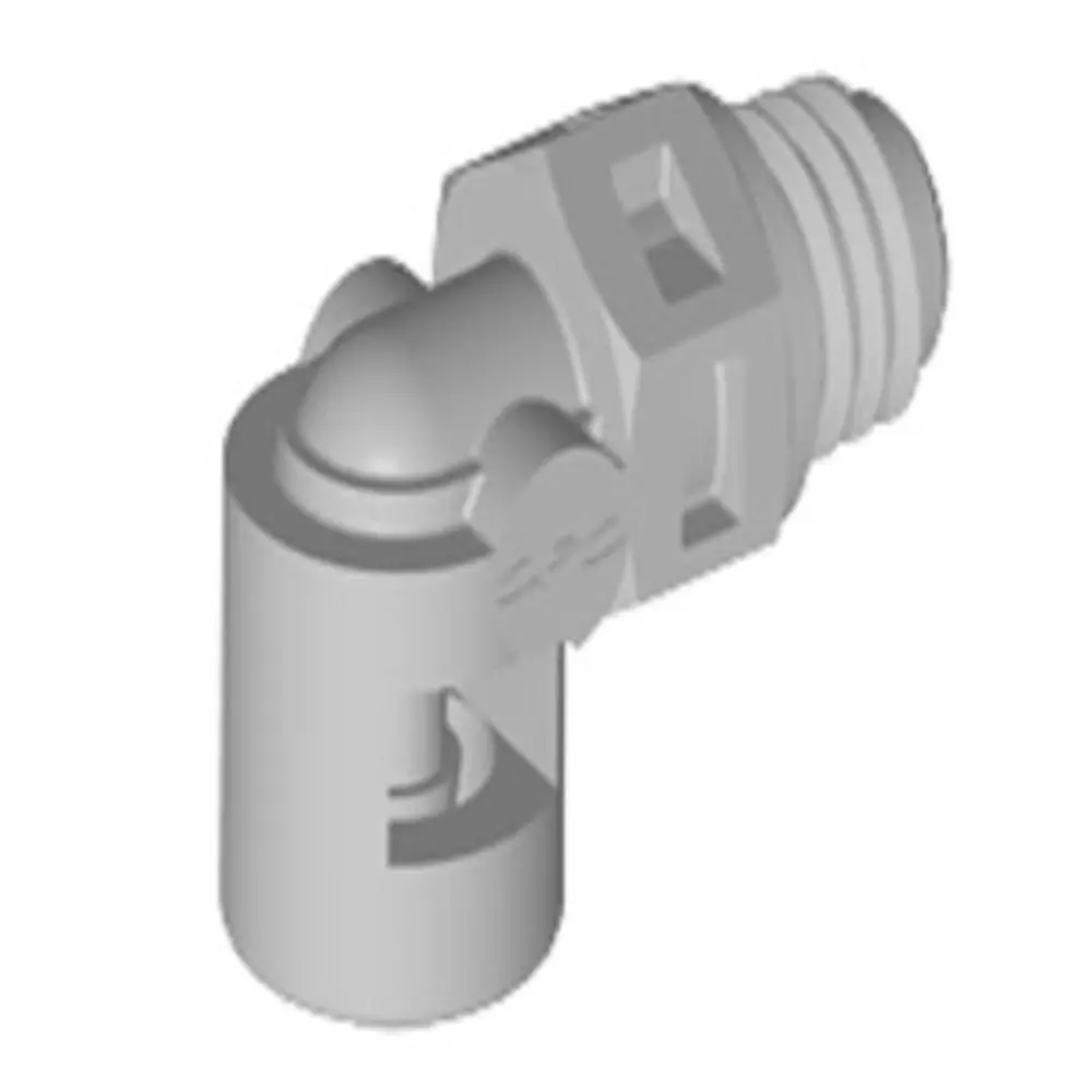 Me2 Elbow Fitting Natural Polypropylene Tapered 10-32 X 1/16 Hb 1
