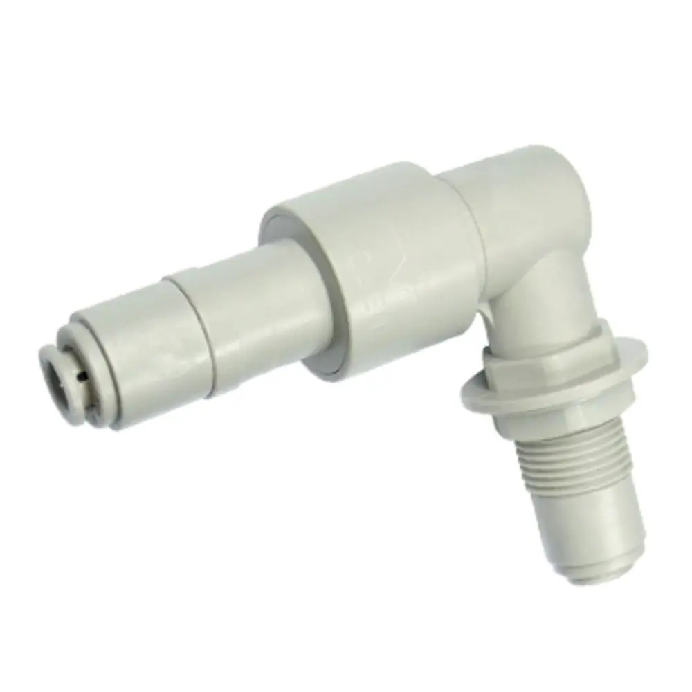 Dmfit Stop Quick Connect Bulkhead Union Elbow - 1/4 X 1/4 1