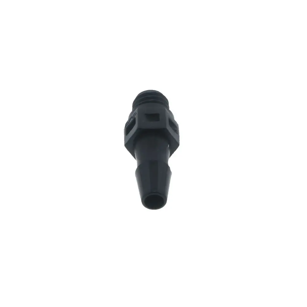 Fitquik Nylon Thread To Tube Straight Fitting - 10-32 Unf To 1/8 Hose Barb - Black 3