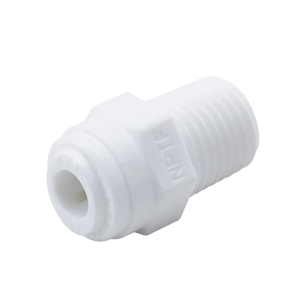 Neofit - Acetal White Male Connector 1/4" Tube X 1/4" Nptf 1
