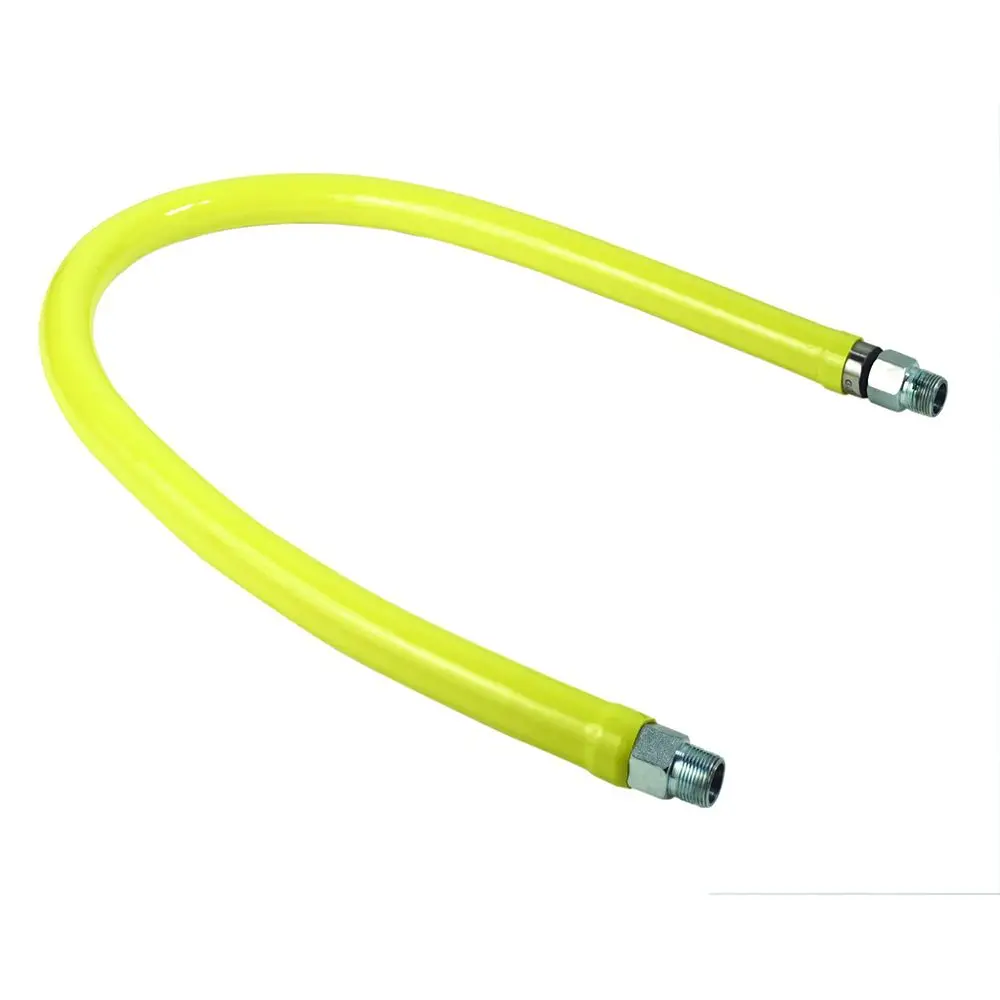 T&S Brass Hg-2C-60 Safe-T-Link Gas Hose, Freespin, 1/2 Npt X 60"L 1