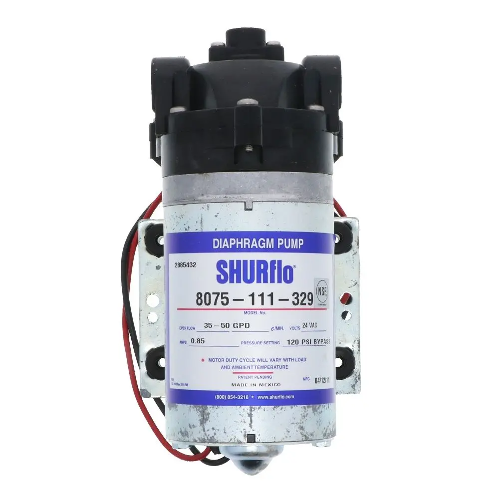 Shurflo 8075-111-329 Ro Booster Pump 3/8" Fpt 50 Gpd 120 Psi 24V 1