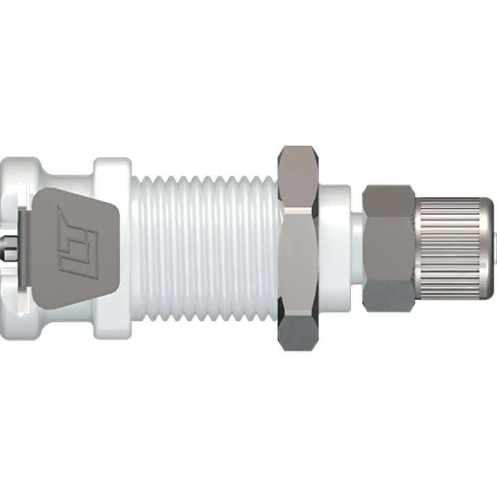 Linktech 20Ac Series Panel Mt. Female, Valved, 5/32 Ptf, Natural Acetal, Buna N 1