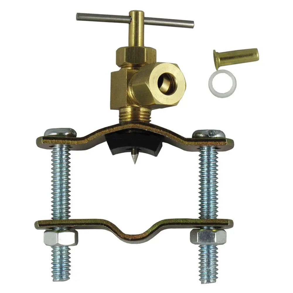 Self-Piercing Feed Valve - Bolt Style 1/4" Compression Lead Free 1